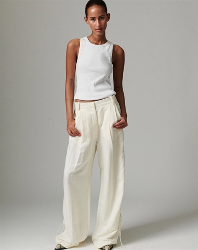 Day Birger et Mikkelsen - Belle Contrast Linen Bukser - Jet Stream